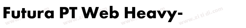 Futura PT Web Heavy字体转换